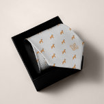 Boxer Dogs Pattern Monogrammed Tie<br><div class="desc">Boxer dogs pattern design on a classic silver or light grey background. Personalize with a monogram to make the perfect one of a kind gift.
Looking for a different colour? No problem! Simply click the "Customize" button and select the background colour of your choice.</div>