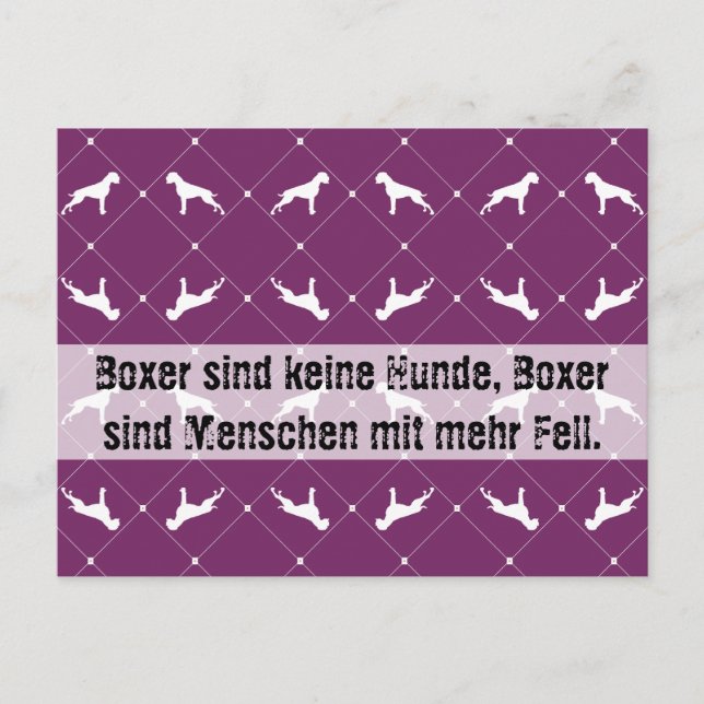 Boxer dogs postcard (Front)