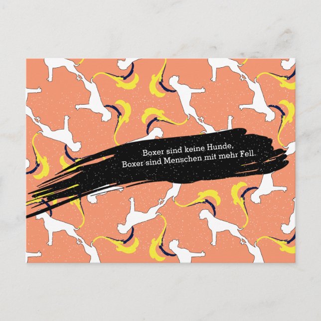 Boxer dogs postcard (Front)
