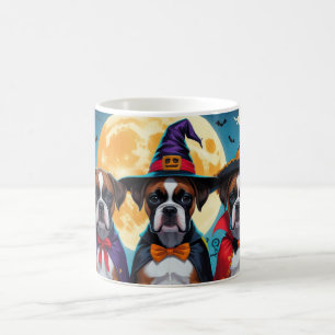 Boxer Dogs Pumpkin Halloween Funny Coffee Mug