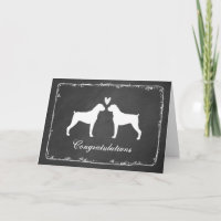 Boxer Dogs Wedding Congratulations
