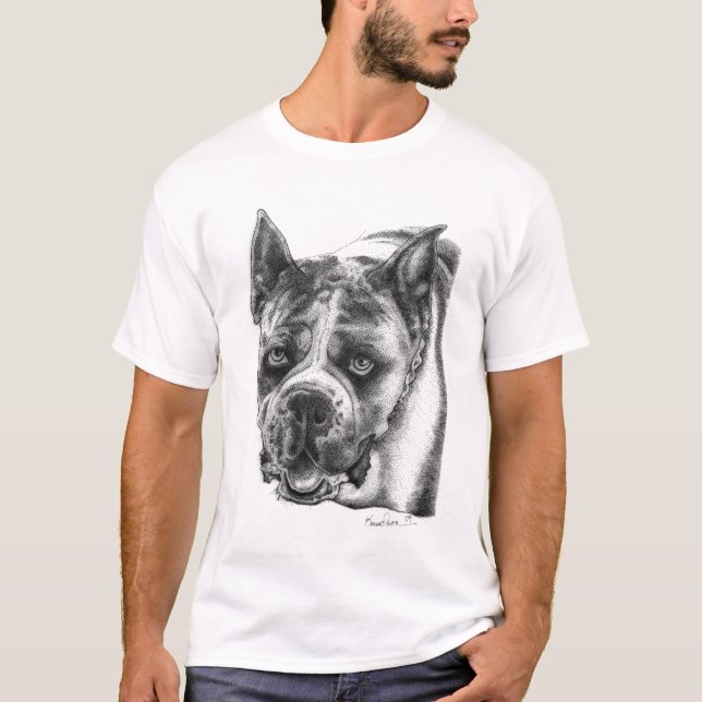 Boxer Drawing T-Shirt (Front)