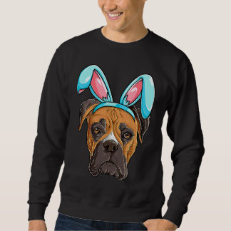 Boxer Easter Bunny Ears Costume Men Women Dog Sweatshirt
