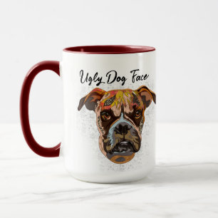 Boxer face moche tasse