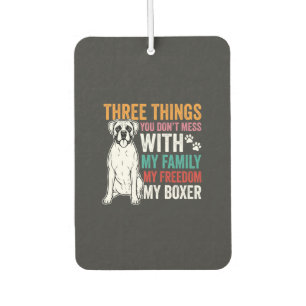 Boxer Family Freedom Dog Lover Air Freshener