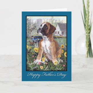 Boxer Father's Day Card