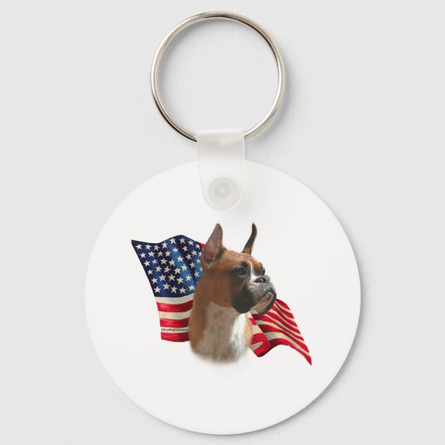 Boxer Flag Keychain (Front)