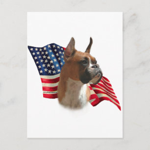 Boxer Flag Postcard