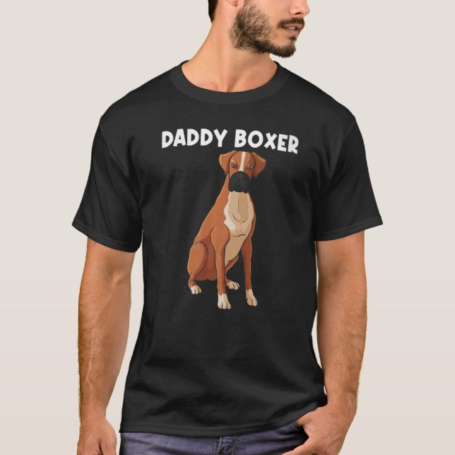 Boxer For Men Boys Boxer Dog Breed Pet T-Shirt (Front)