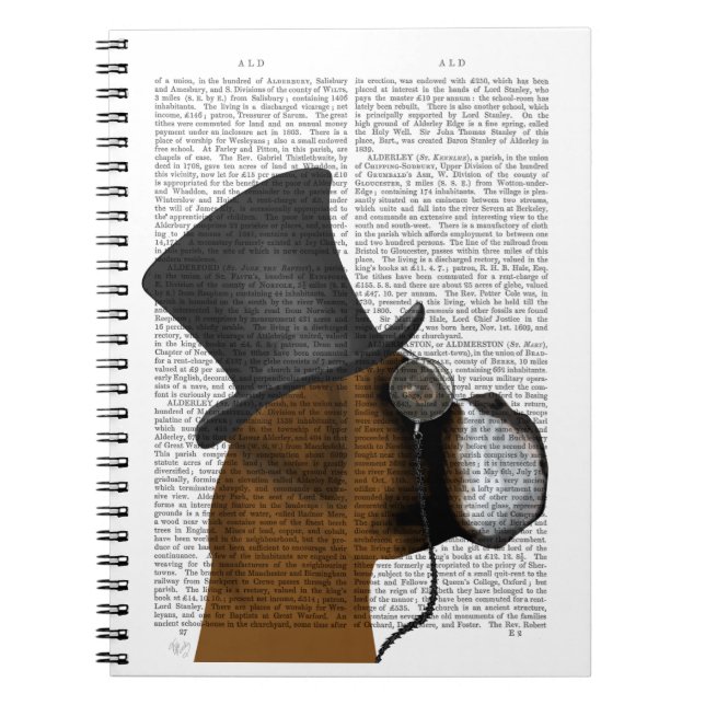 Boxer, Formal Hound and Hat Notebook (Front)