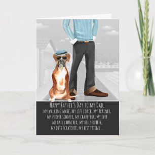 Boxer from the Dog Father's Day Funny Card