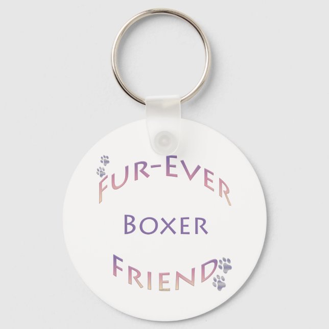 Boxer Furever Keychain (Front)