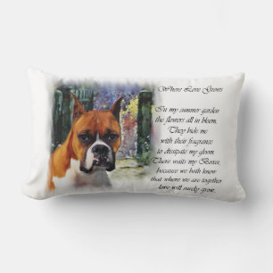 Boxer Gifts Where Love Grows Lumbar Pillow