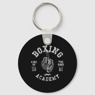 Boxer Gloves Vintage Retro Style King Of The Ring  Keychain