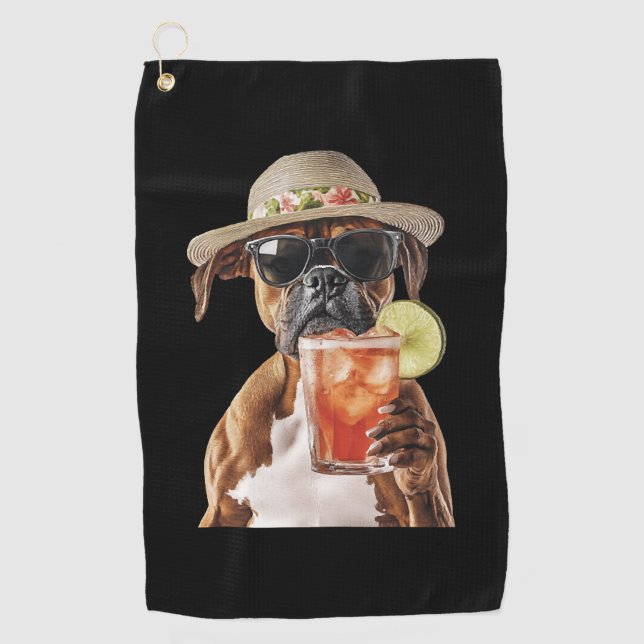 Boxer  golf towel (Front)