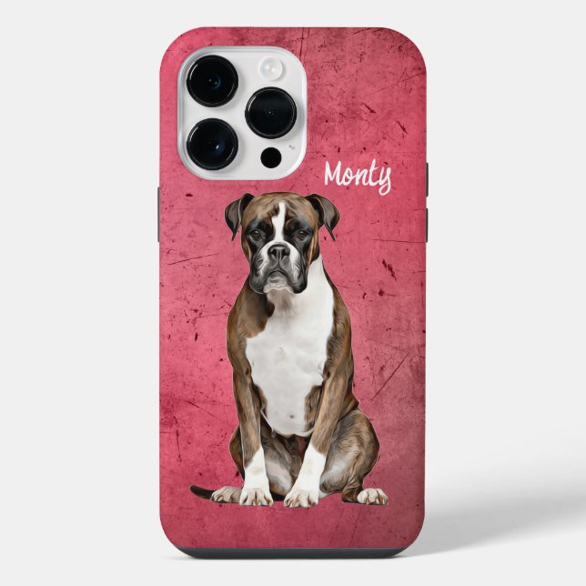 Boxer Grunge Case-Mate iPhone Case (Back)