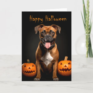 Boxer Halloween Card