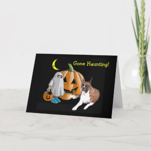 Boxer Halloween Greeting Card