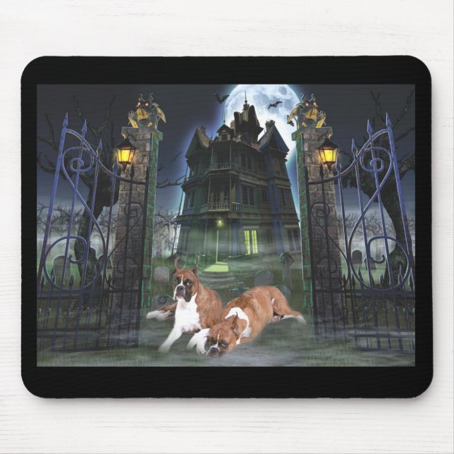 Boxer Halloween Mousepad (Front)