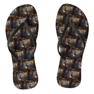 Boxer Halloween Scary Flip Flops