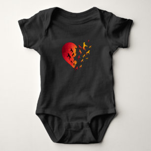 Boxer Heart Dog Owner Funny Animal Gifts For Her Baby Bodysuit