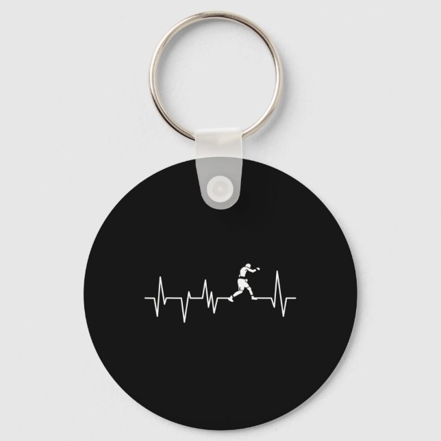 Boxer Heartbeat - Boxing Gift Boxing Lover Boxing  Keychain (Front)