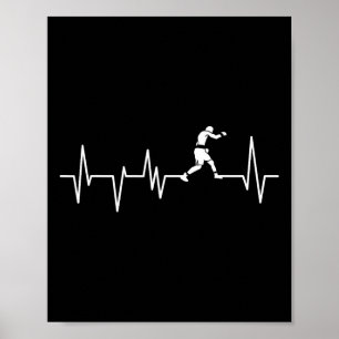 Boxer Heartbeat - Boxing Gift Boxing Lover Boxing  Poster