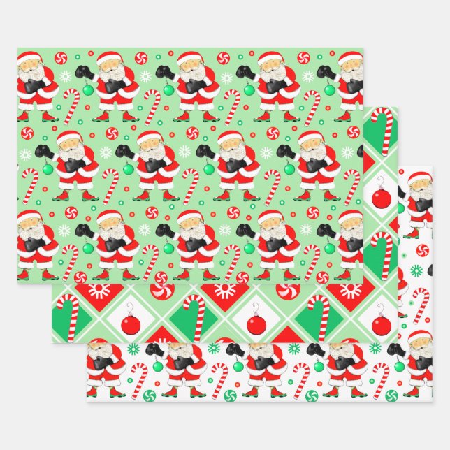 Boxer Holiday Gift Wrapping Paper Sheet (Set)