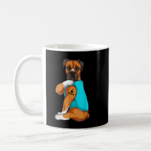 Boxer I Love Mom Tattoo Apparel Dog Mom Gifts Moth Coffee Mug