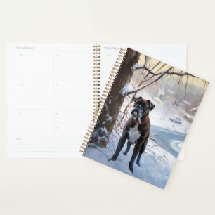 Boxer Let It Snow Christmas Planner