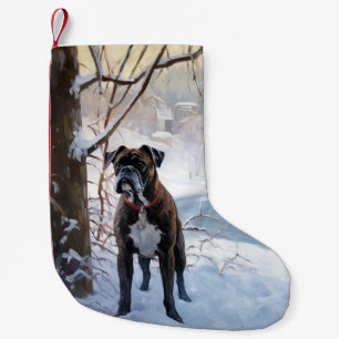 Boxer Let It Snow Christmas Small Christmas Stocking