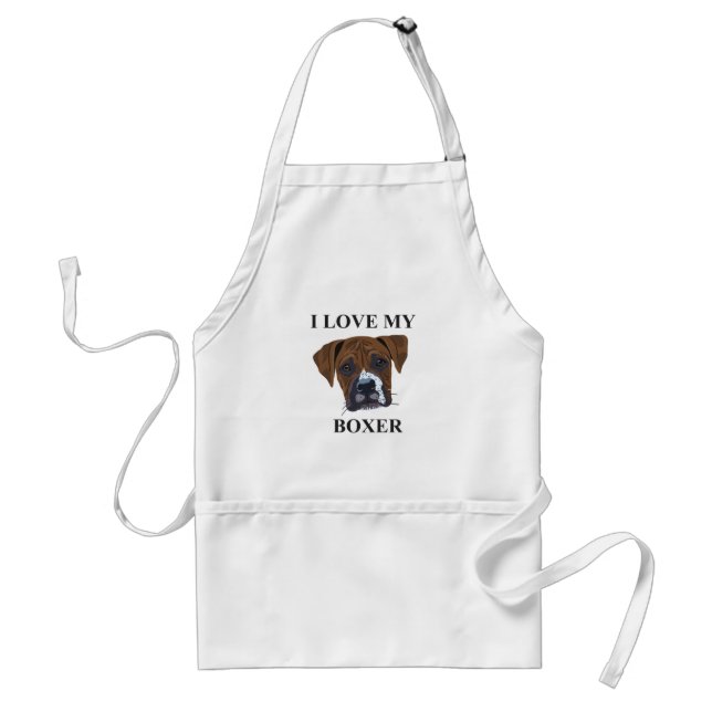 Boxer Love Standard Apron (Front)