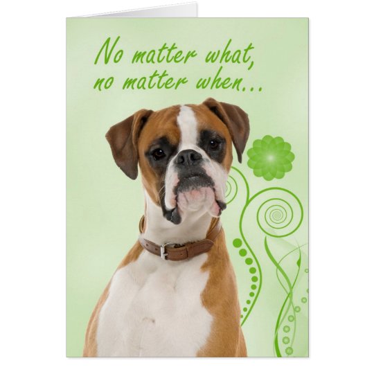 Boxer Love/Support Card