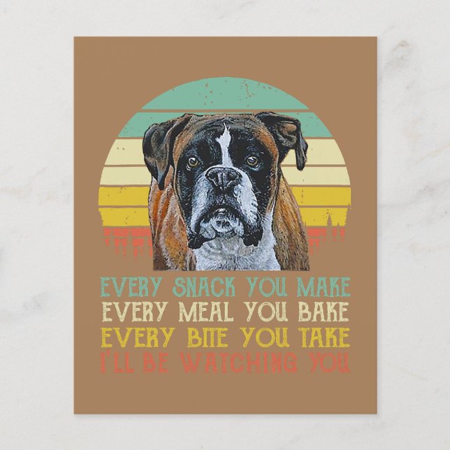Boxer Lover Gift | Cute Boxer Lover Flyer (Front)