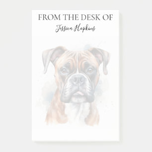 Boxer Lover Monogrammed Dog Post-it Notes