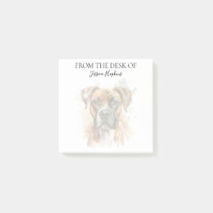 Boxer Lover Monogrammed Dog Post-it Notes