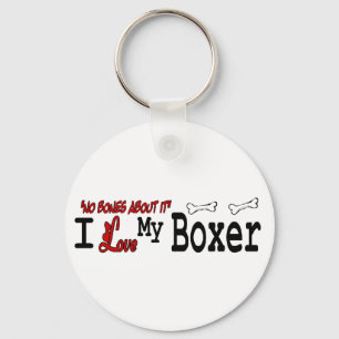 Boxer Lovers Gifts Keychain