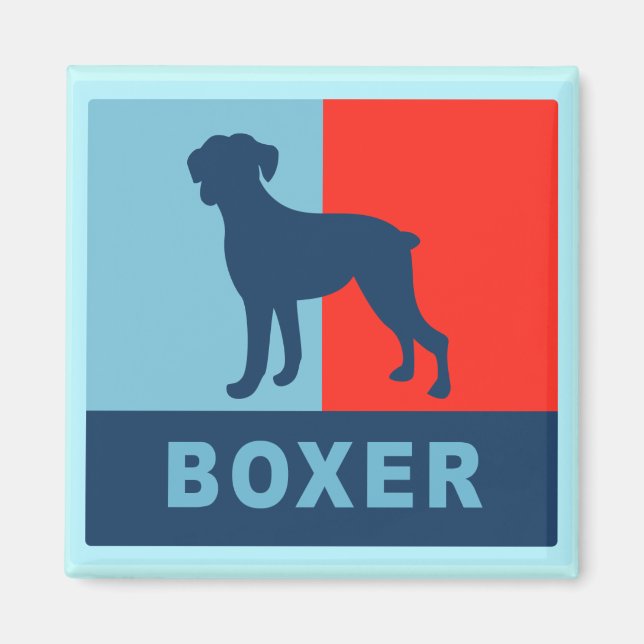 Boxer Magnet Square (Front)