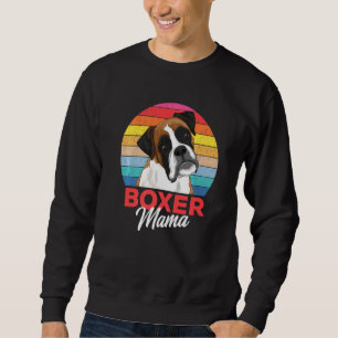 Boxer Mama Cute Boxer Dog Mom  Girls Sweatshirt