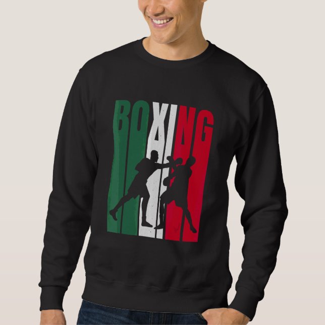 Boxer Mexican Flag Boxing 5 Sweatshirt (Front)