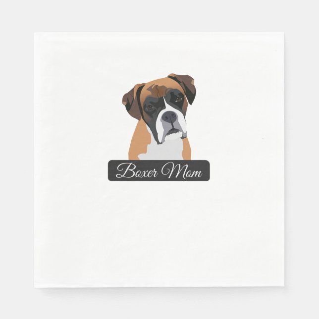 Boxer Mom 1 Napkin (Front)