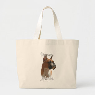 Boxer Mom 2 Large Tote Bag