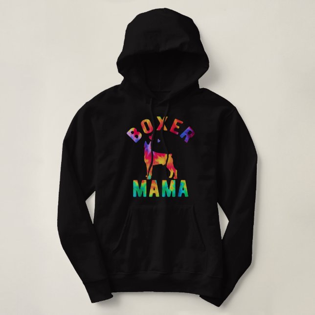 Boxer Mom Boxer Mama Boxer Dog Lover Hoodie (Design Front)