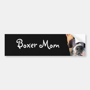 Boxer Mom bumper sticker