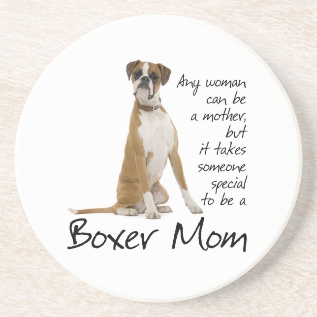 Boxer Mom Coaster (Front)