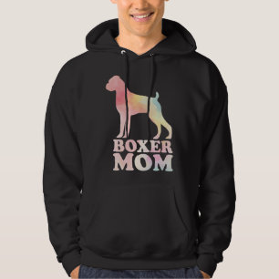 Boxer Mom Colorful Boxer  Dog Mom Mothers Day Hoodie