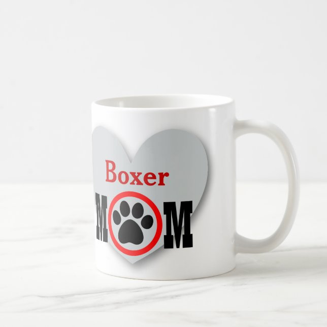 Boxer Mom Dog Lover Gift B02 Coffee Mug (Right)