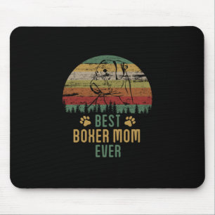 Boxer mom mouse pad