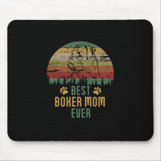 Boxer mom mouse pad