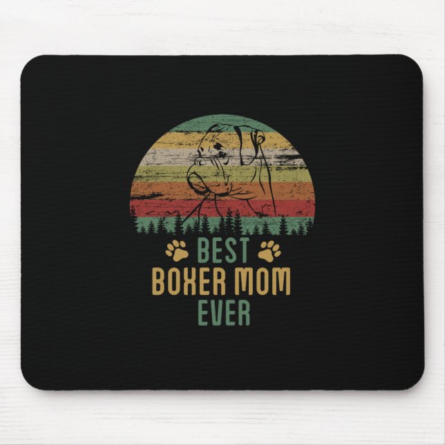 Boxer mom mouse pad (Front)